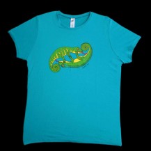 Lézard turquoise femme S
