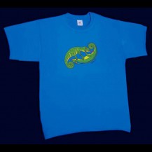 lézard bleu homme 